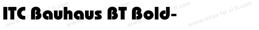 ITC Bauhaus BT Bold字体转换